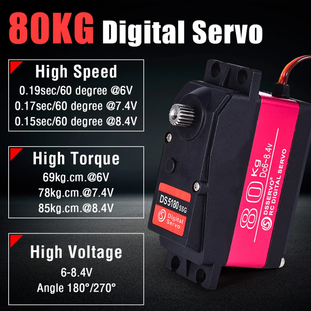 Dsservo tahan air DS5180 80KG  - Rc Hobby Shops ulasan dan harga